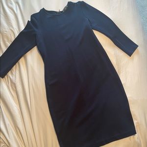 Vince navy blue midi length dress